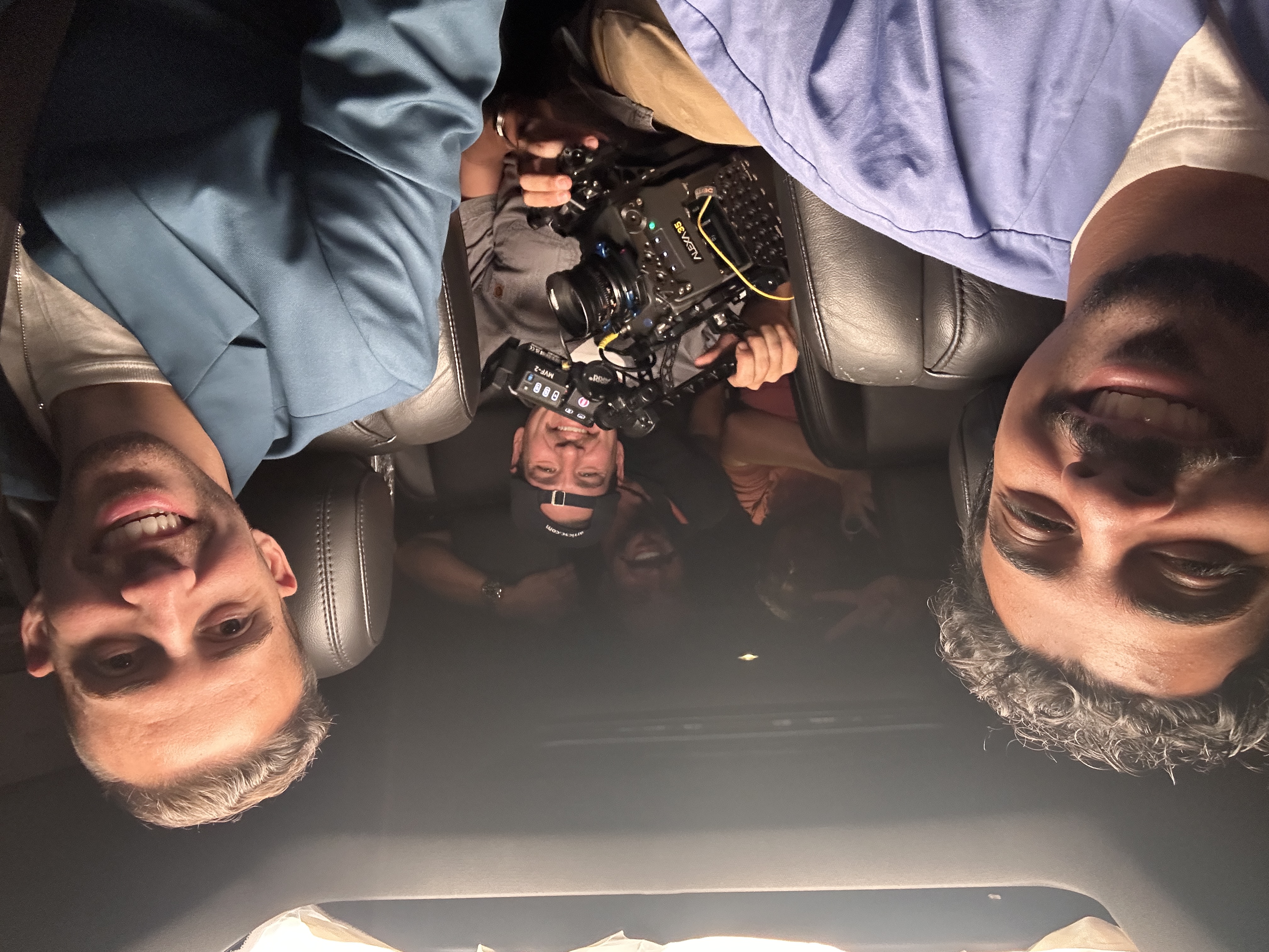 Marcos Fuentes on set