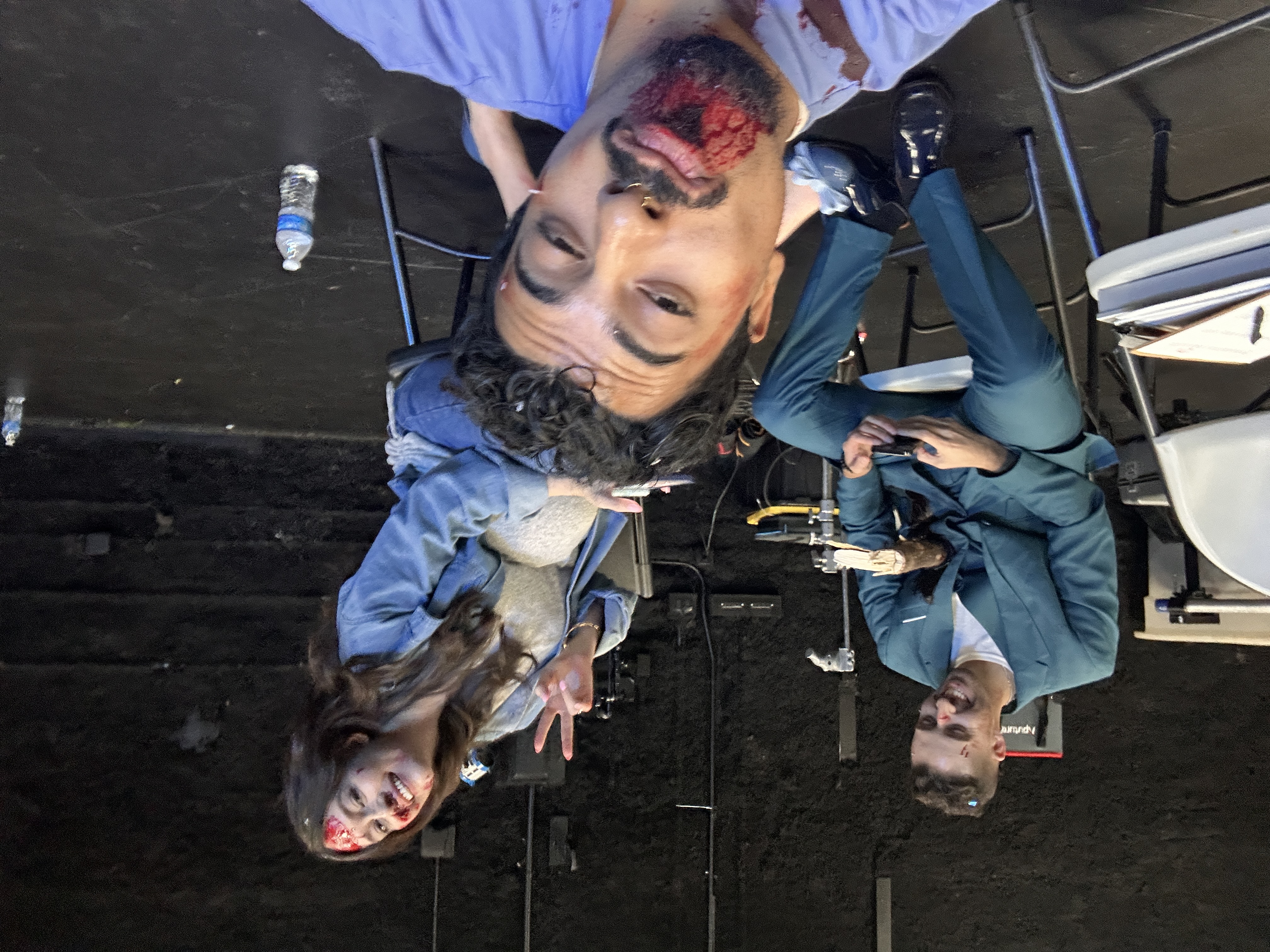 Marcos Fuentes on set