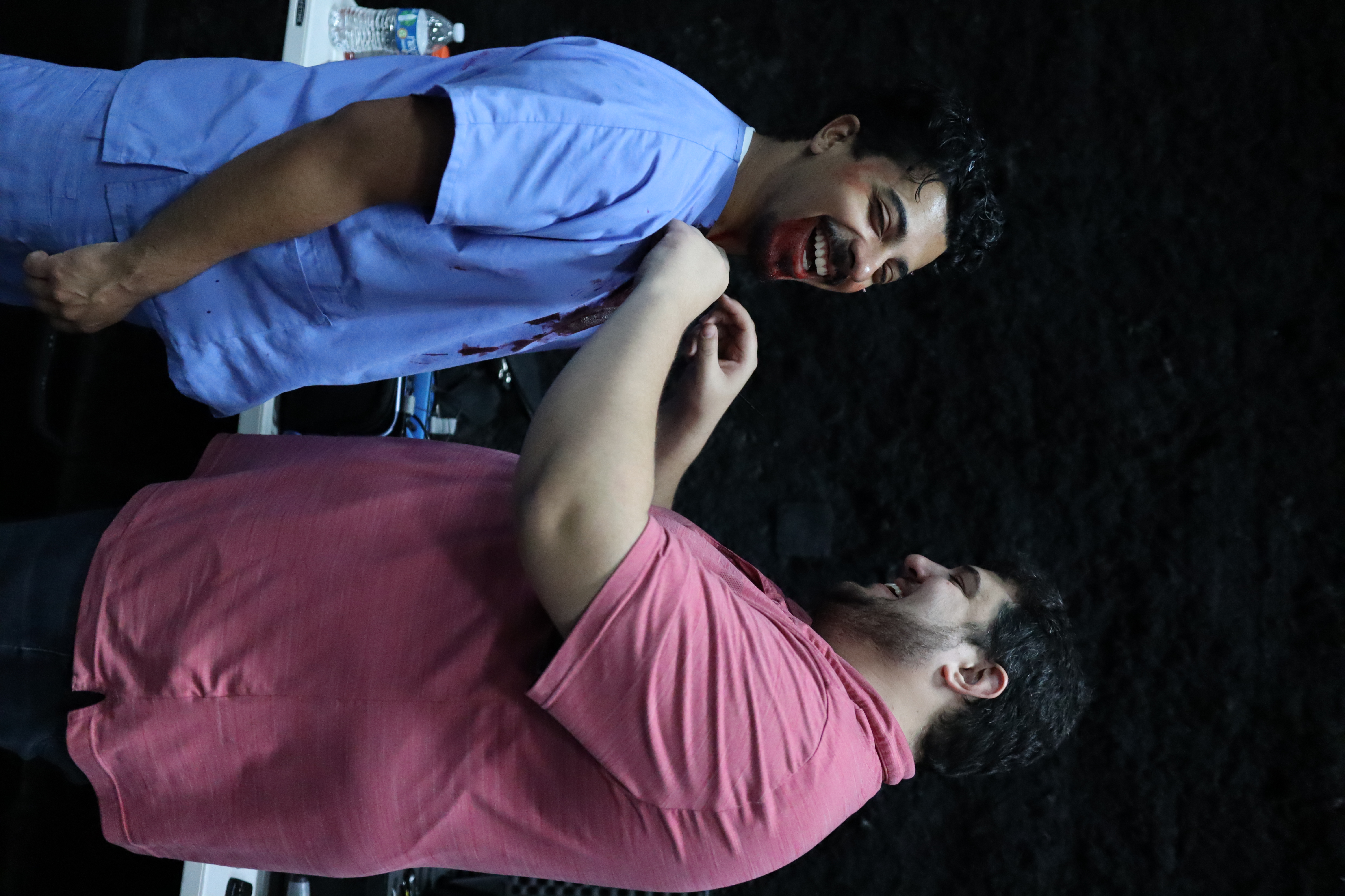 Marcos Fuentes on set